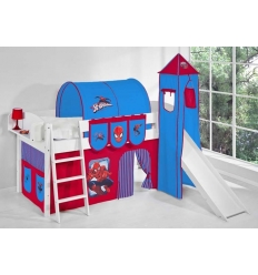 Cama alta tobogán  Spiderman
