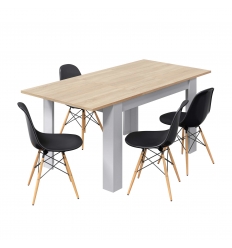 Mesa de color roble